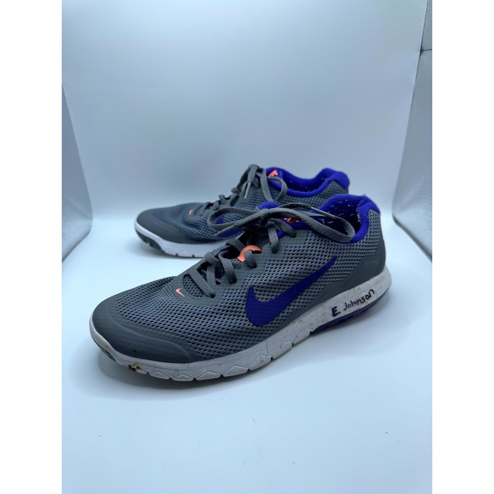 Nike Flex Experience RN 4 749178-015 Women 6.5 Sneaker Gray Purple Running Shoes